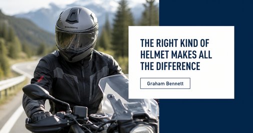 The right kind of helmet makes all the difference – motorcycle safety article by Graham Bennett